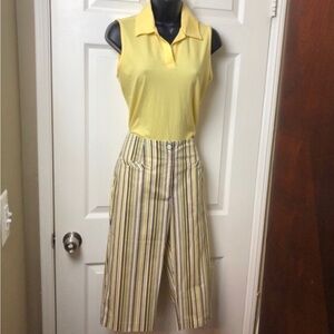 ISISPORT EUC Capri golf pants resort wear - Size 8